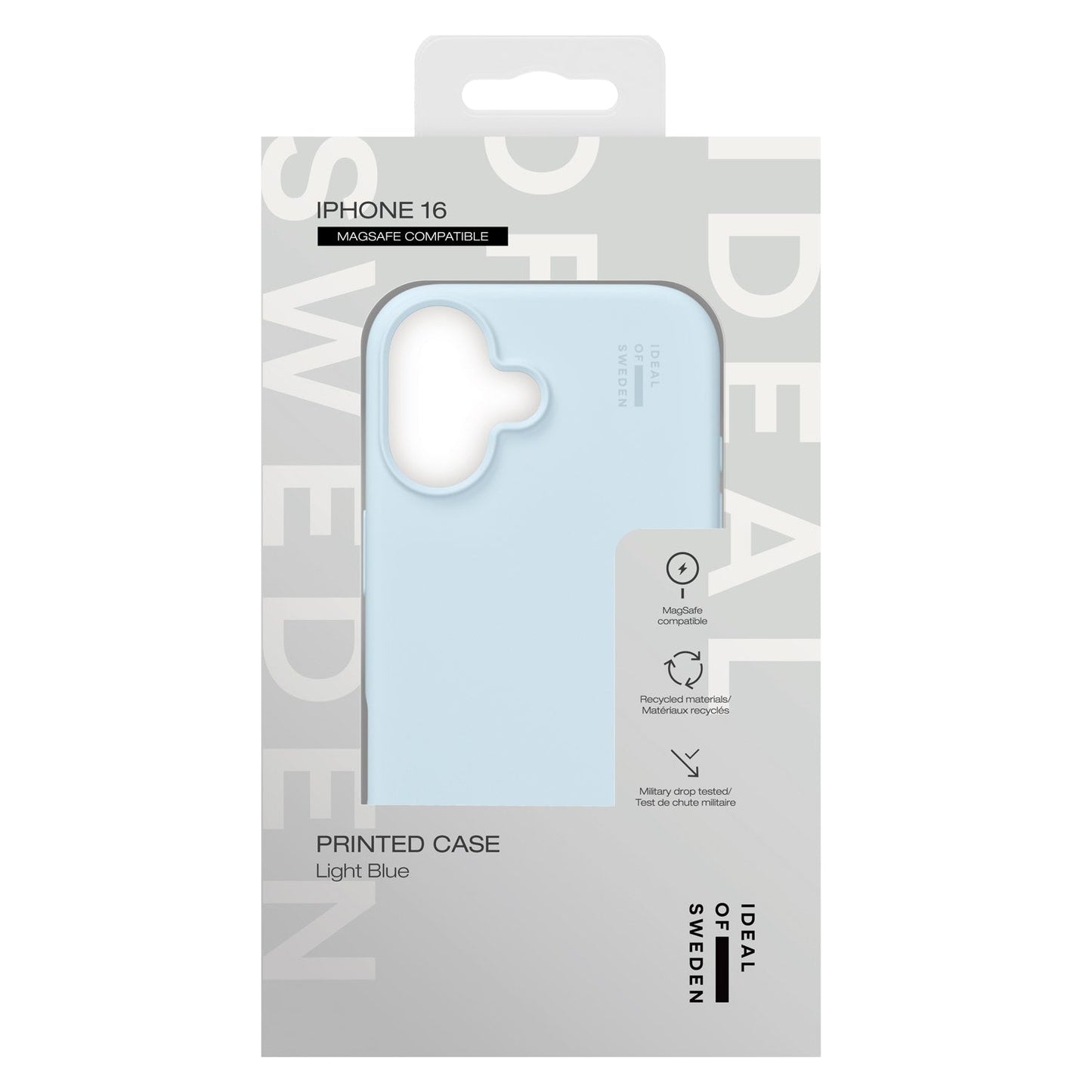 IDSICMSI2461501 Silicone Case MagSafe iPhone 16 Light Blue
