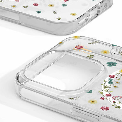 IDCLCMSI2461P507 Clear Mid MagSafe Case iPhone 16 Pro Petite Floral