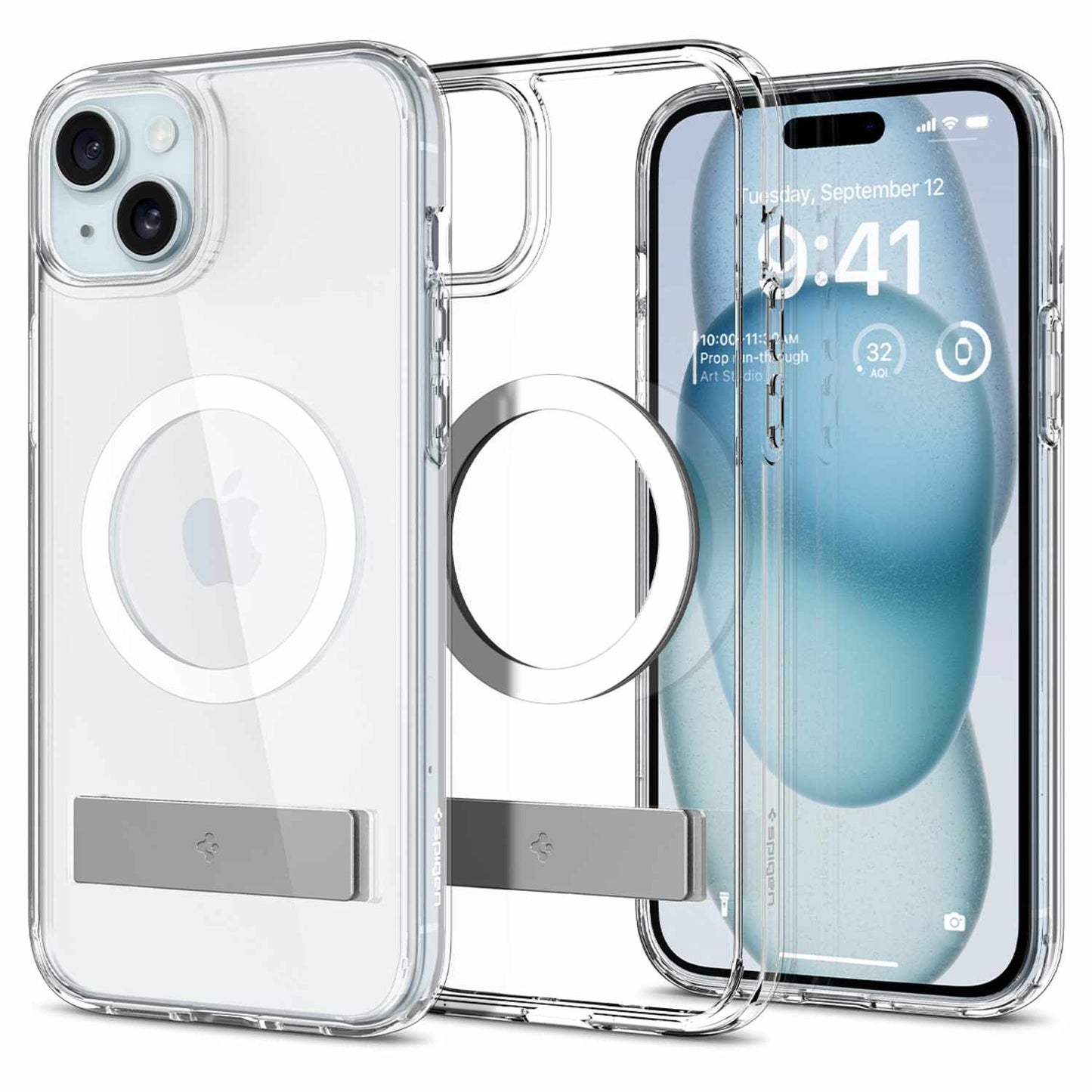 ACS06487 Slim Armor Essential S MagFit Case iPhone 15 Crystal Clear