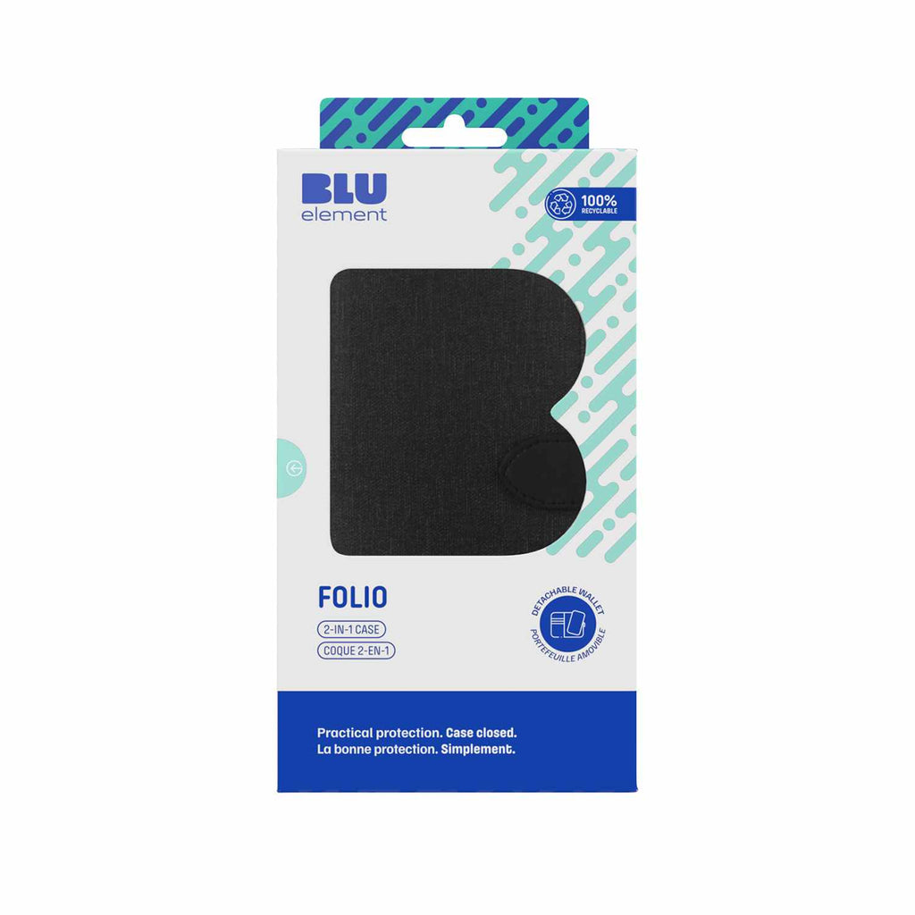 Blu Element Folio 2-in-1 Case Black for Samsung Galaxy S24 FE
