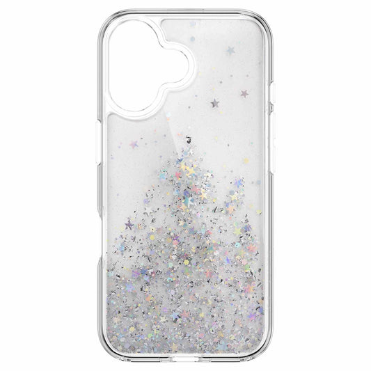 SPH661003TR24 Starfield 3D Glitter Case iPhone 16 Transparent