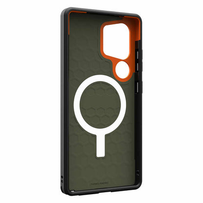 214473117297 Civilian Pro Rugged Case w/Magnet Galaxy S25 Ultra Olive Drab/Orange