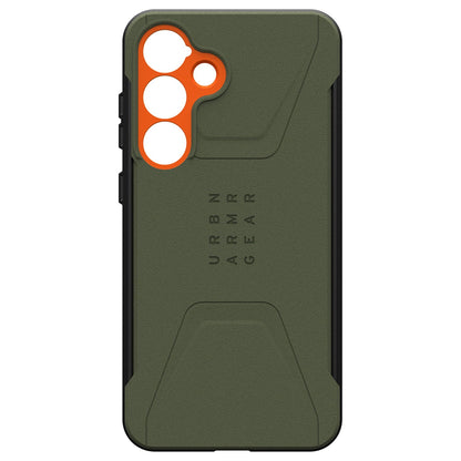 214474117297 Civilian Pro Rugged Case Galaxy S25+ Olive Drab/Orange