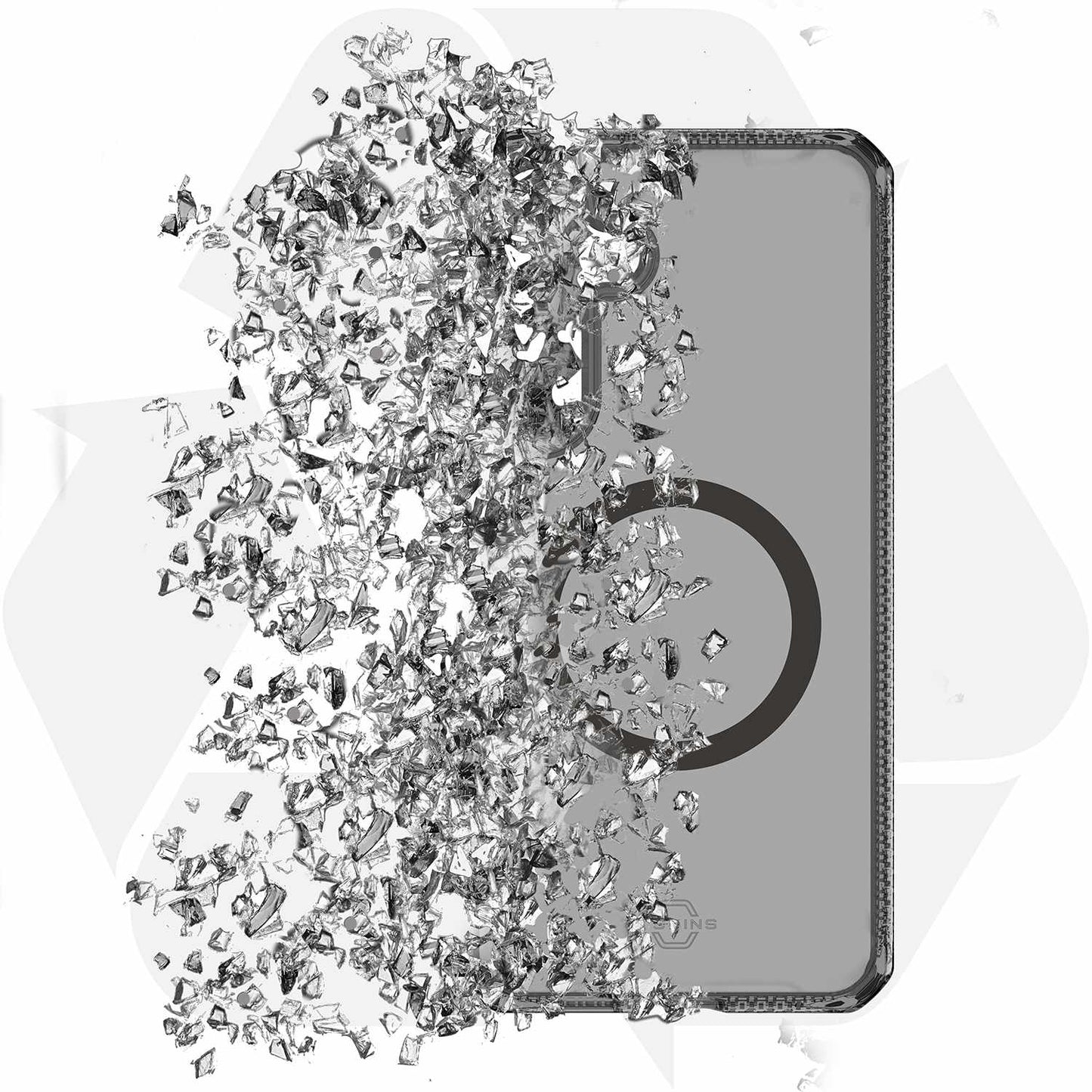 SGZPHBVARSMOK Hybrid_R Vapor Case w/Magnets Galaxy S25+ Smoke