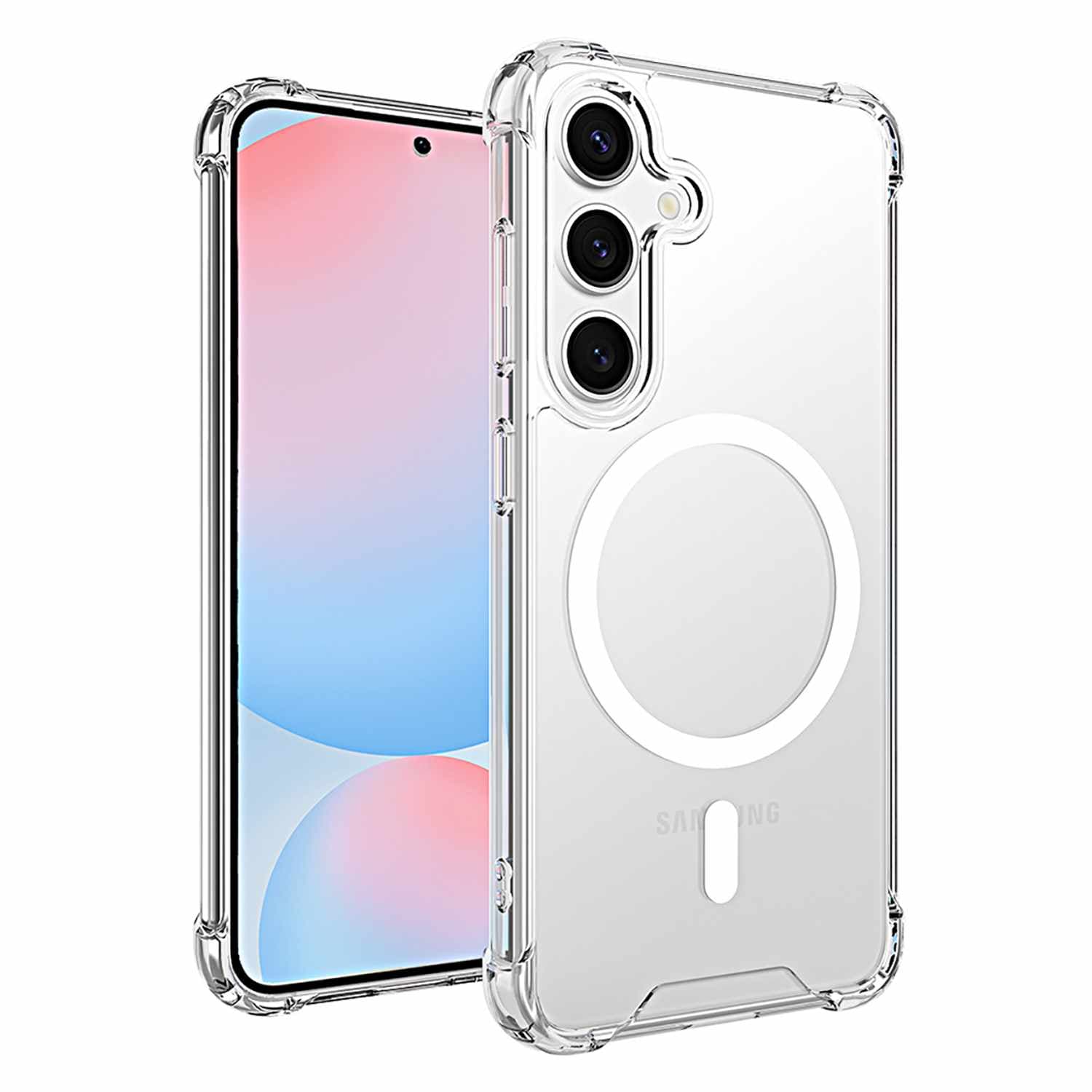 Blu Element DropZone Rugged w/Magnets Case Clear for Samsung Galaxy S25+/Galaxy S24+