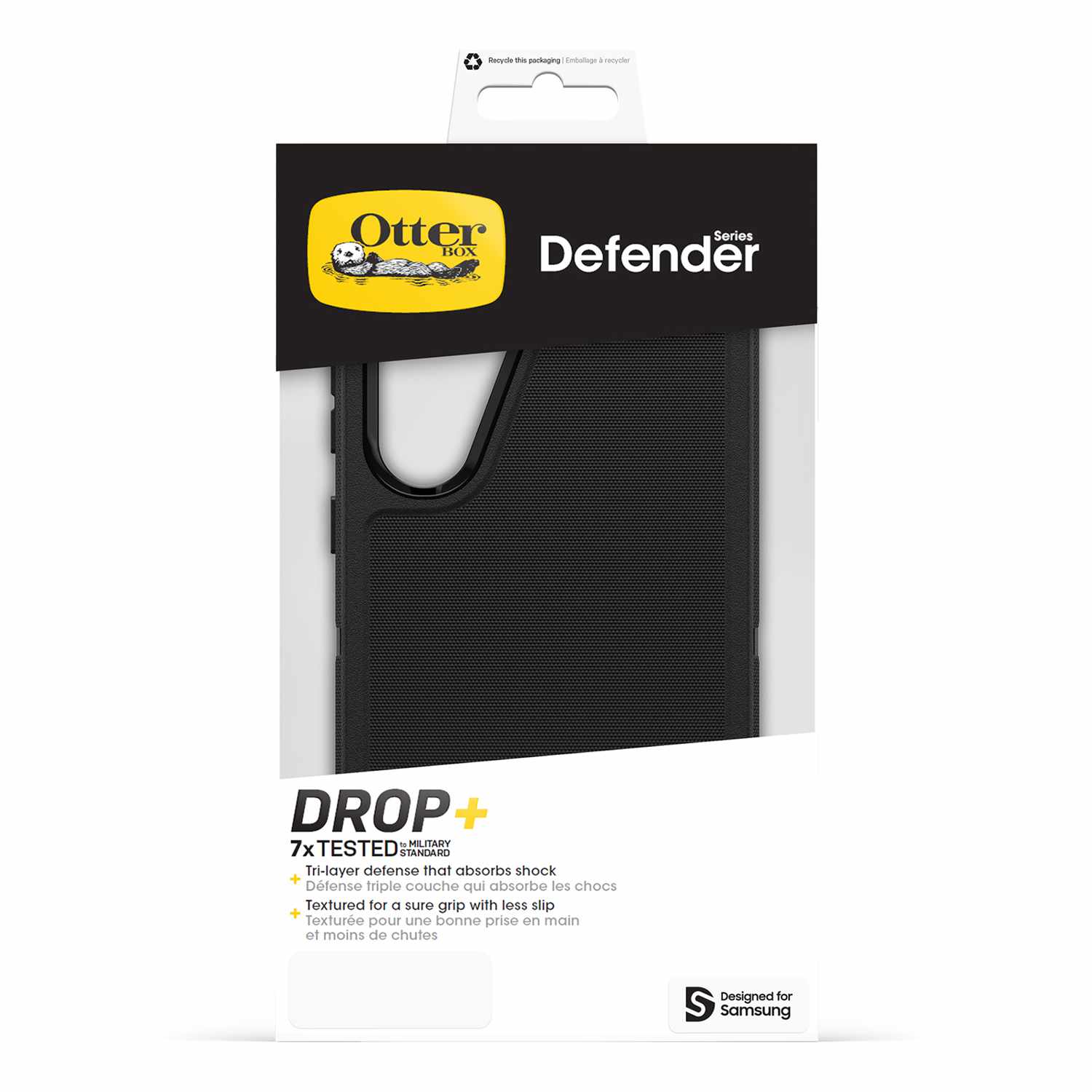 OtterBox Defender Pro Case Black for Samsung Galaxy S25+/Galaxy S24+