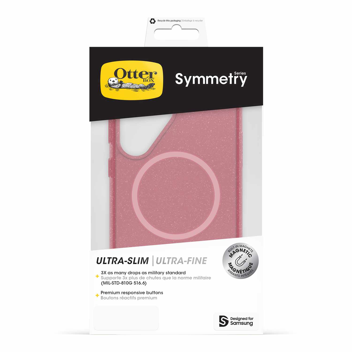 OtterBox Symmetry Clear Case w/Magnets Thimbleberry for Samsung Galaxy S25 Ultra