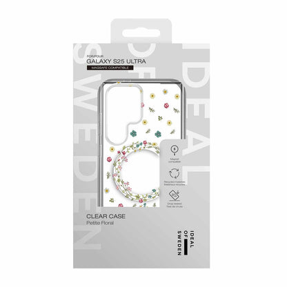 IDCLCMSS25U507 Clear Mid Case w/Magnets Galaxy S25 Ultra Petite Floral