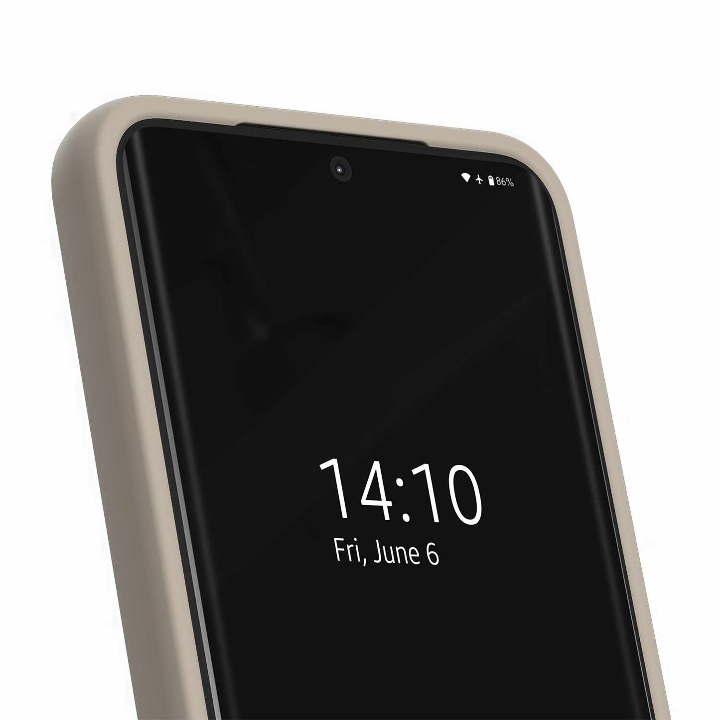 IDSICMSS25128 Silicone Case Compatible w/MagSafe Galaxy S25/S24 Beige