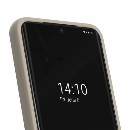 IDSICMSS25128 Silicone Case Compatible w/MagSafe Galaxy S25/S24 Beige