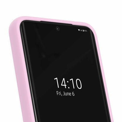 IDSICMSS25498 Silicone Case Compatible w/MagSafe Galaxy S25/S24 Bubblegum Pink