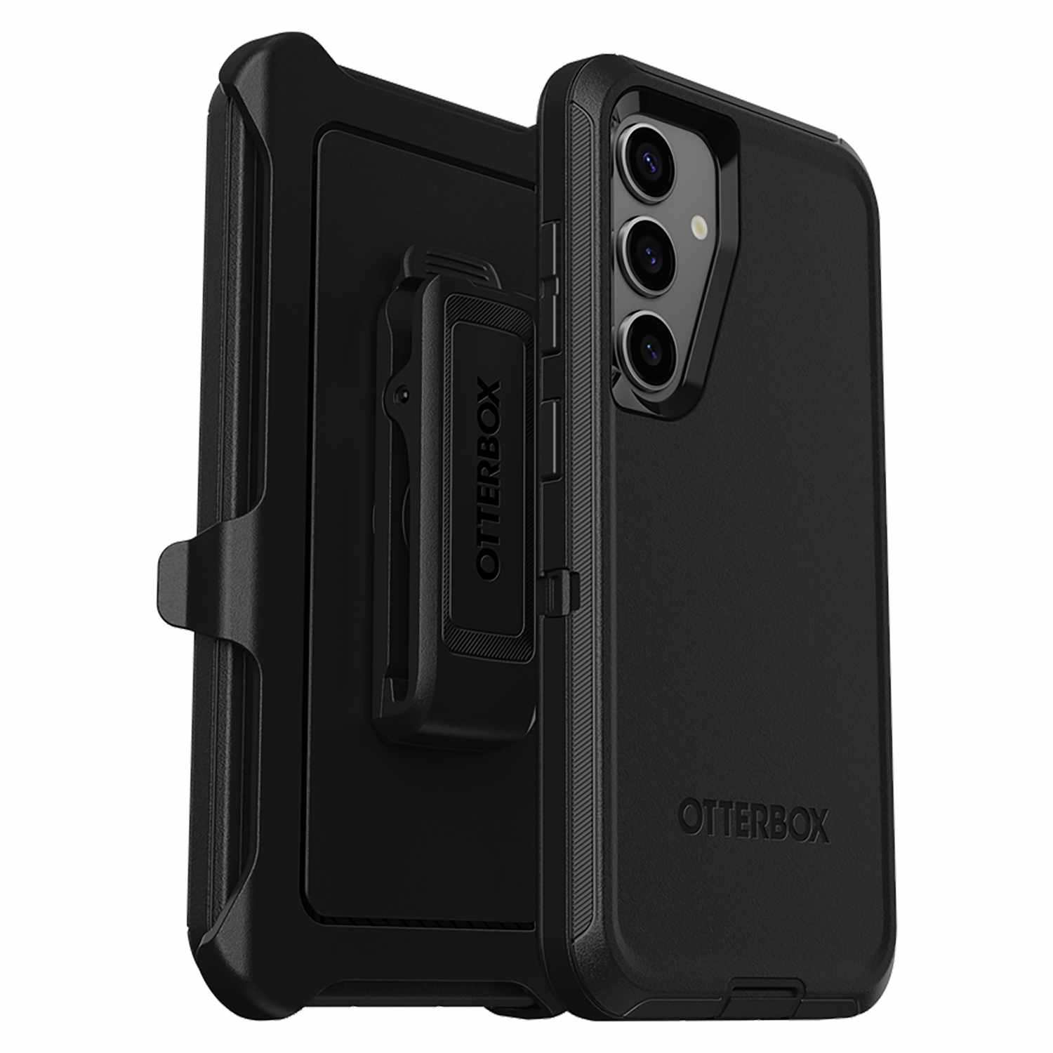 OtterBox Defender Case with Holster Bulk Black for Samsung Galaxy S25/Galaxy S24 in Bulk Packaging