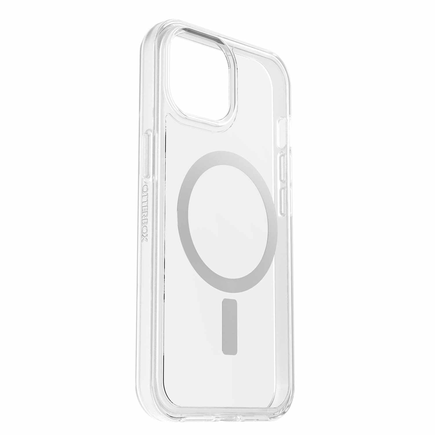 OtterBox Symmetry Clear MagSafe Case Clear with Blue Tint for iPhone 17e/16e/15/14/13 in Bulk Packaging