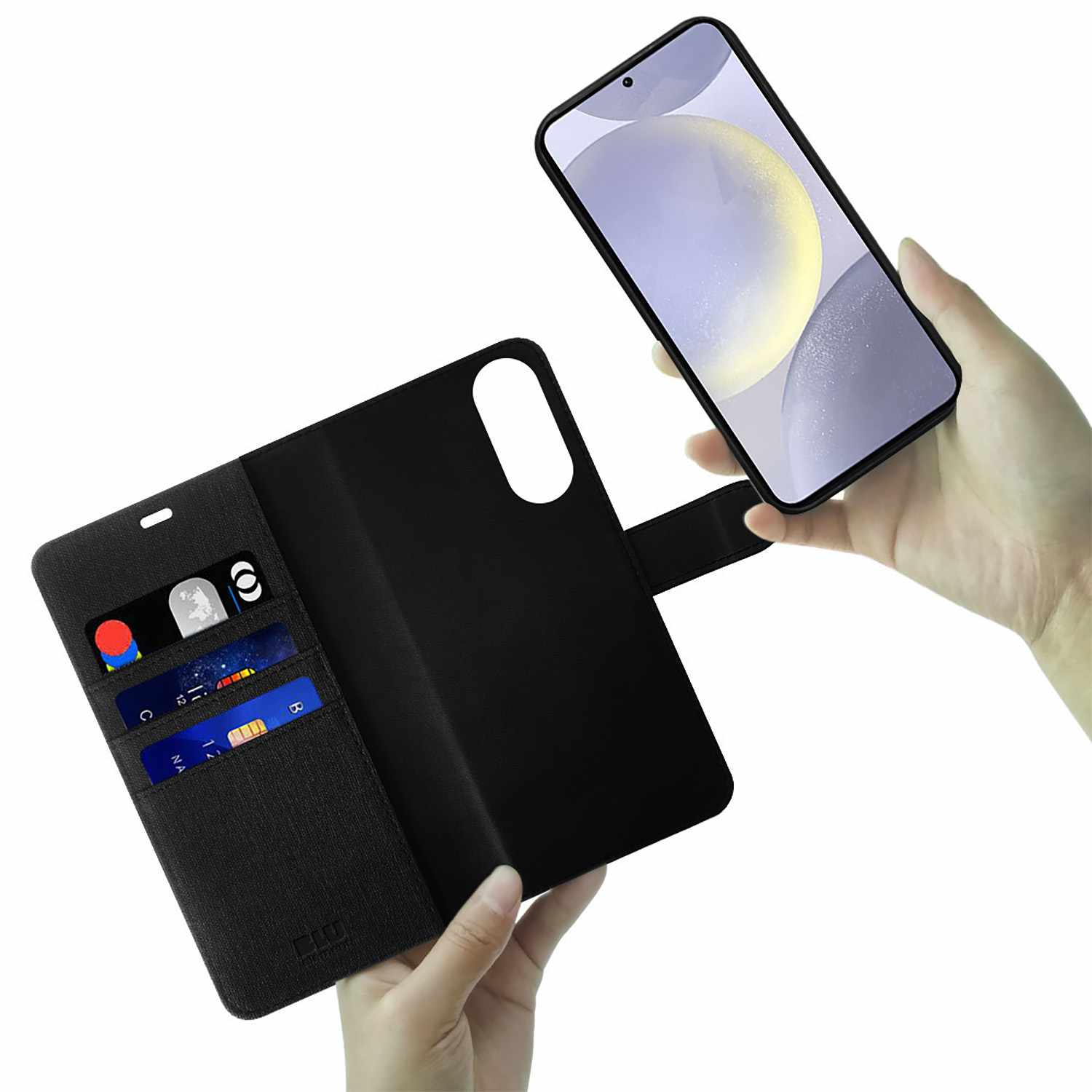 Blu Element Folio 2-in-1 Case Black for Samsung Galaxy S25 Edge