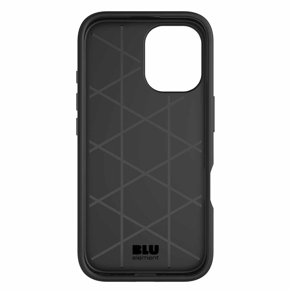 Blu Element Armour Rugged Case Black for iPhone 16 in Bulk Packaging
