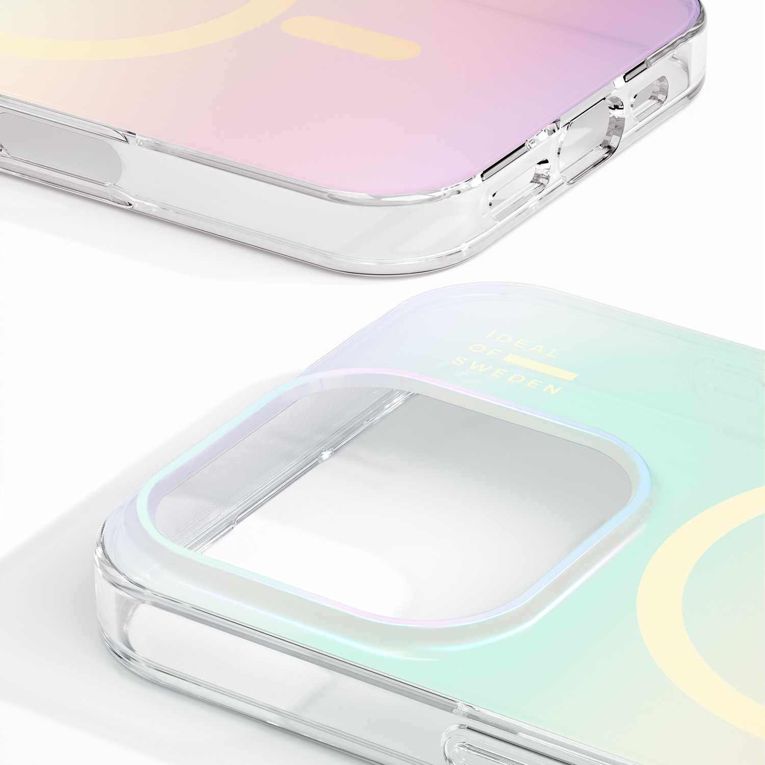 Ideal of Sweden Clear Case Mid MagSafe Shimmer for iPhone 17e/16e/15/14/13