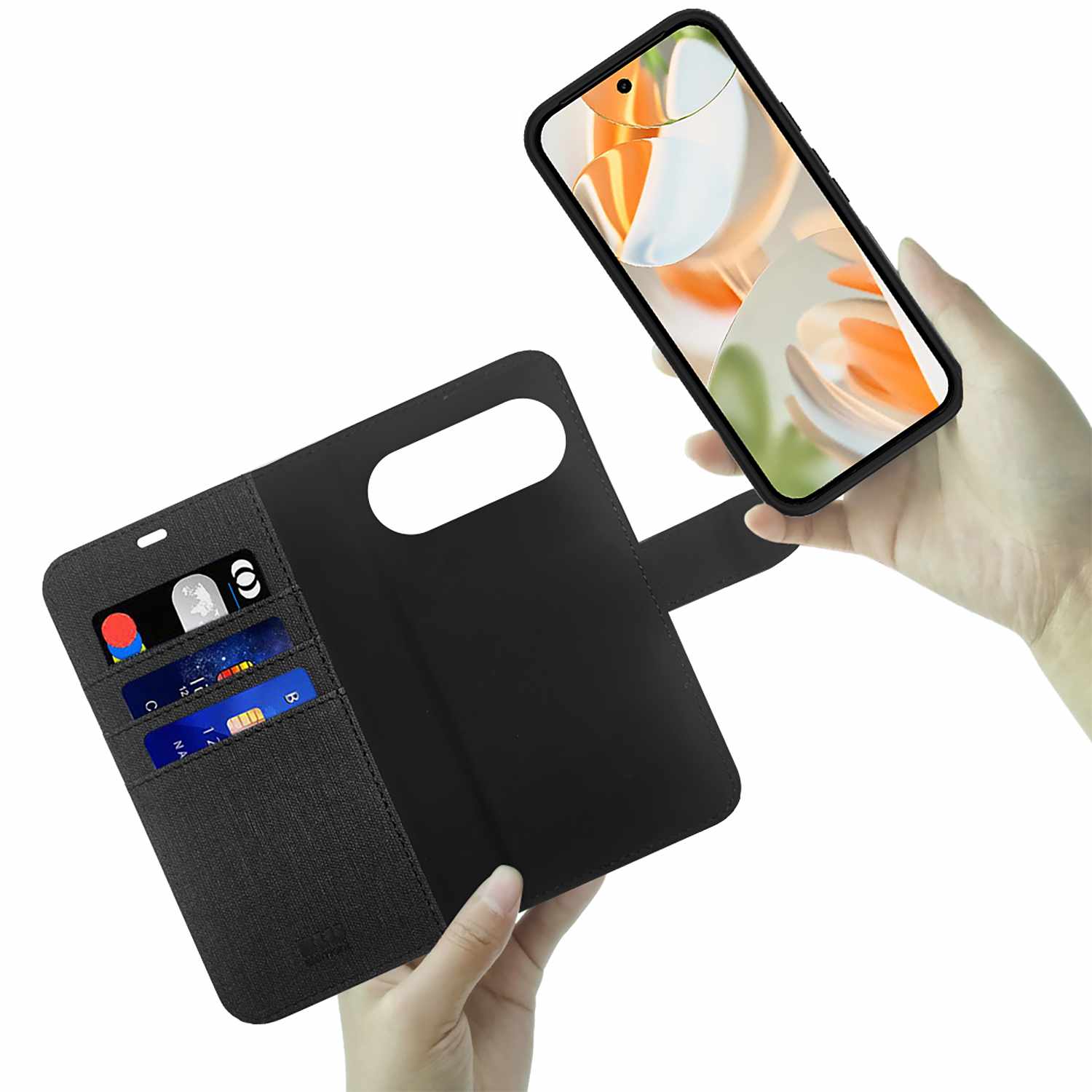 Blu Element Folio 2-in-1 Case Black for Google Pixel 10 Pro XL