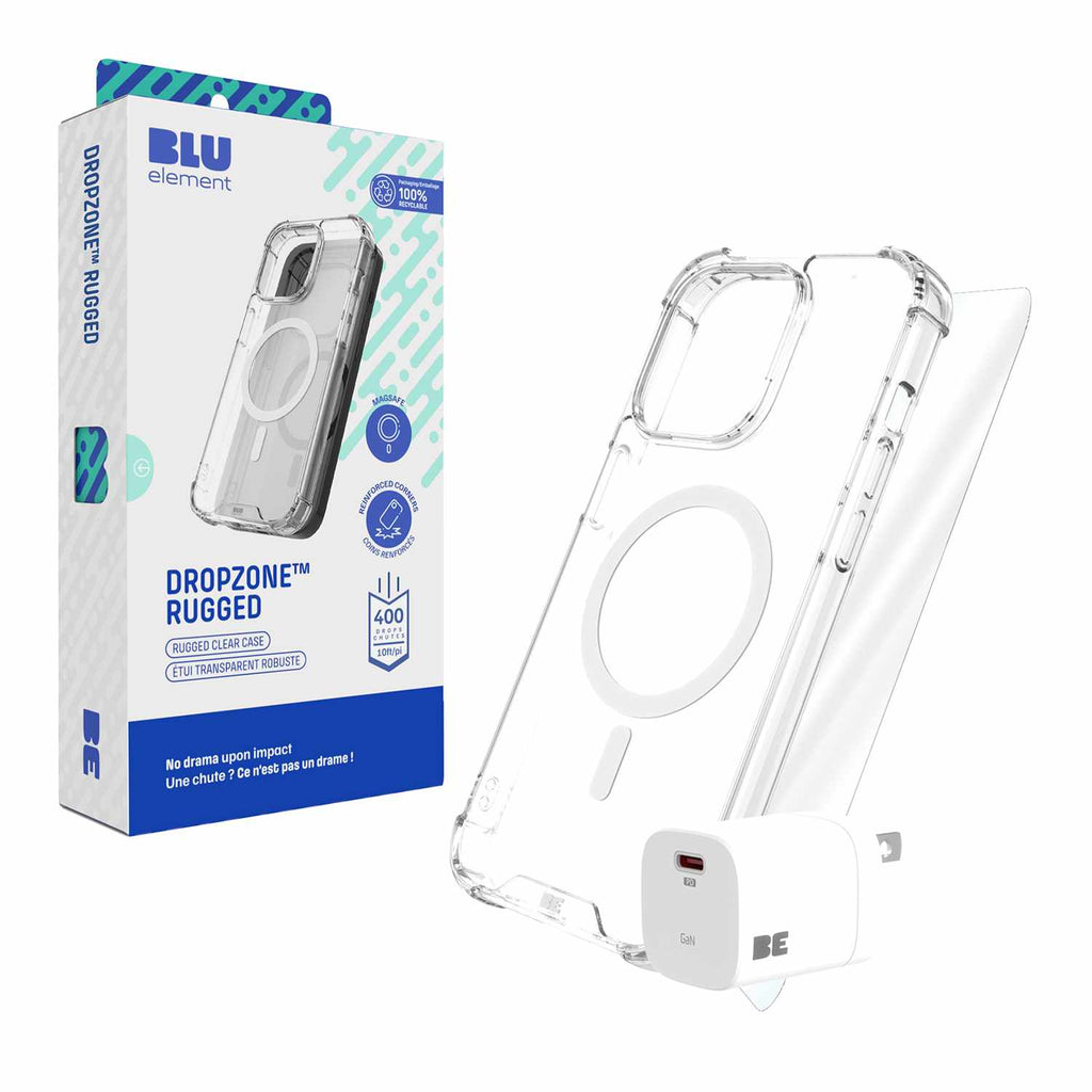Blu Element Total Protection MagSafe Bundle Case with 30W Charger for iPhone 16
