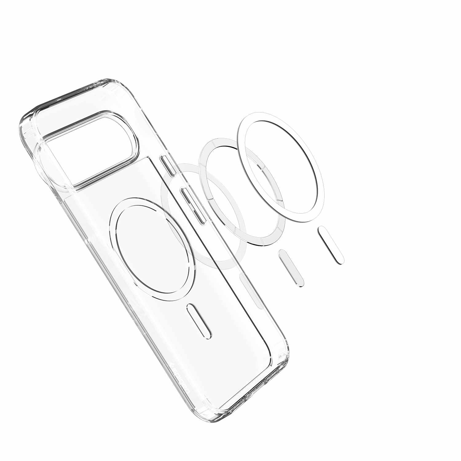 Spigen Crystal Flex Case w/Magnets Clear for Google Pixel 10/10 Pro