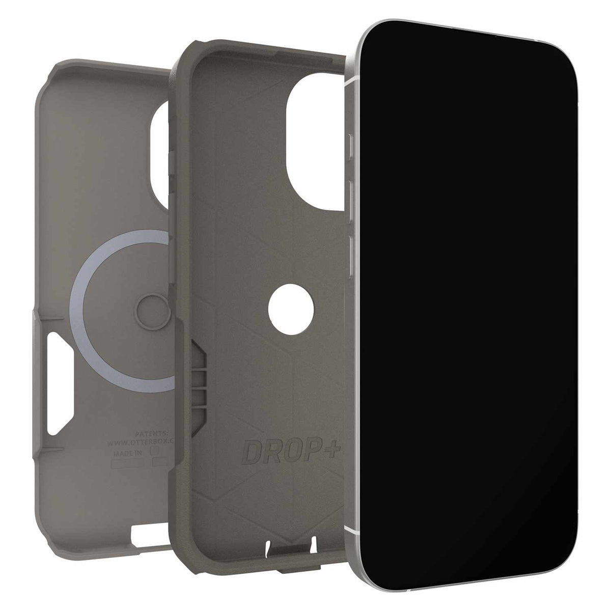 OtterBox Commuter MagSafe Case w/Camera Control Grey Comfort for iPhone 17