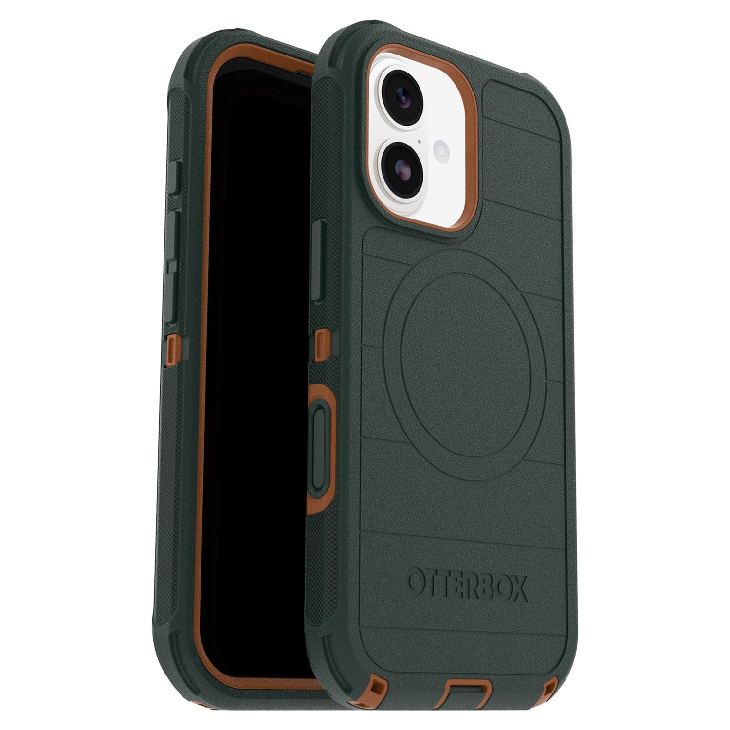 OtterBox Defender Pro MagSafe Case w/Camera Control Coopersmith (Green) for iPhone 17