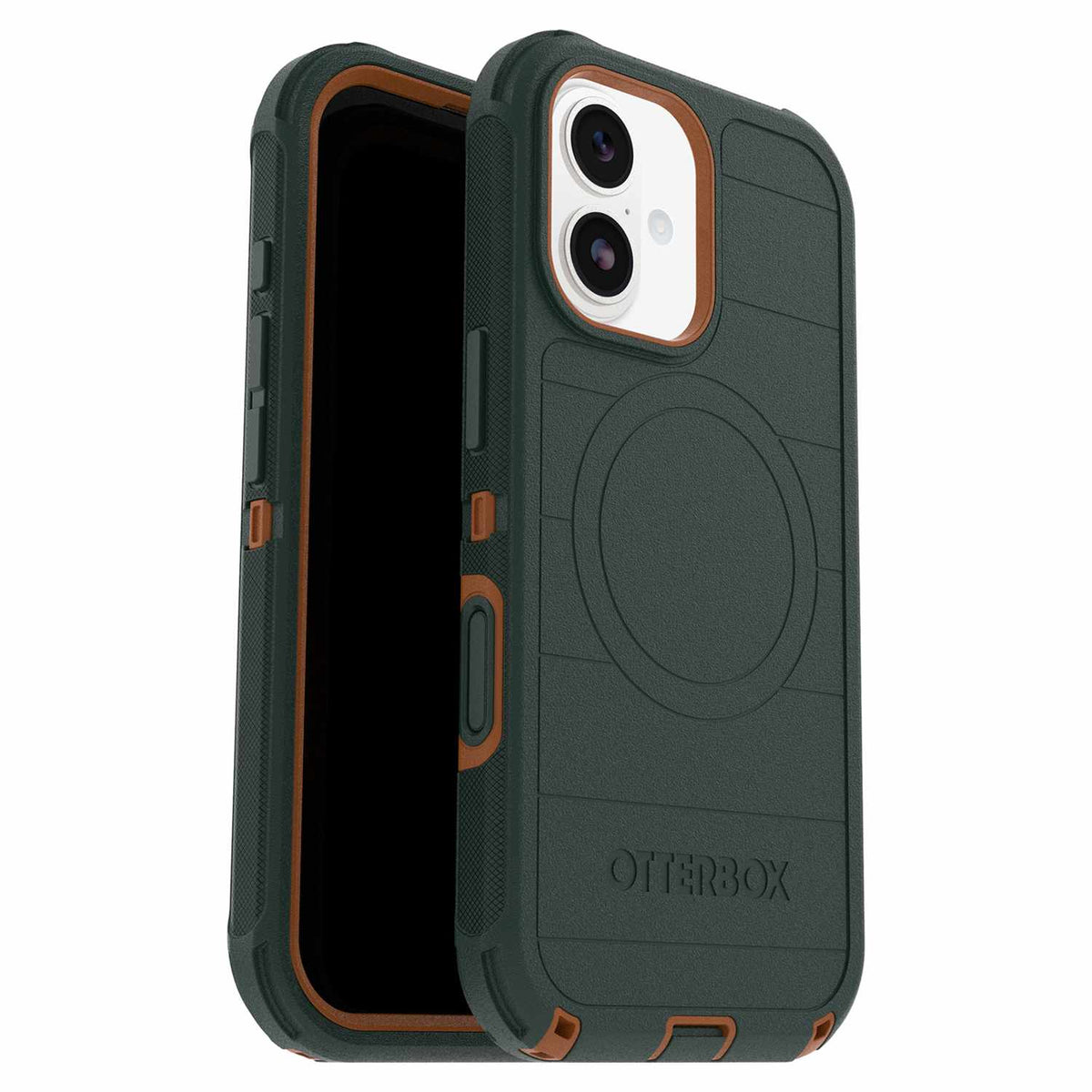 OtterBox Defender Pro MagSafe Case w/Camera Control Coopersmith (Green) for iPhone 17