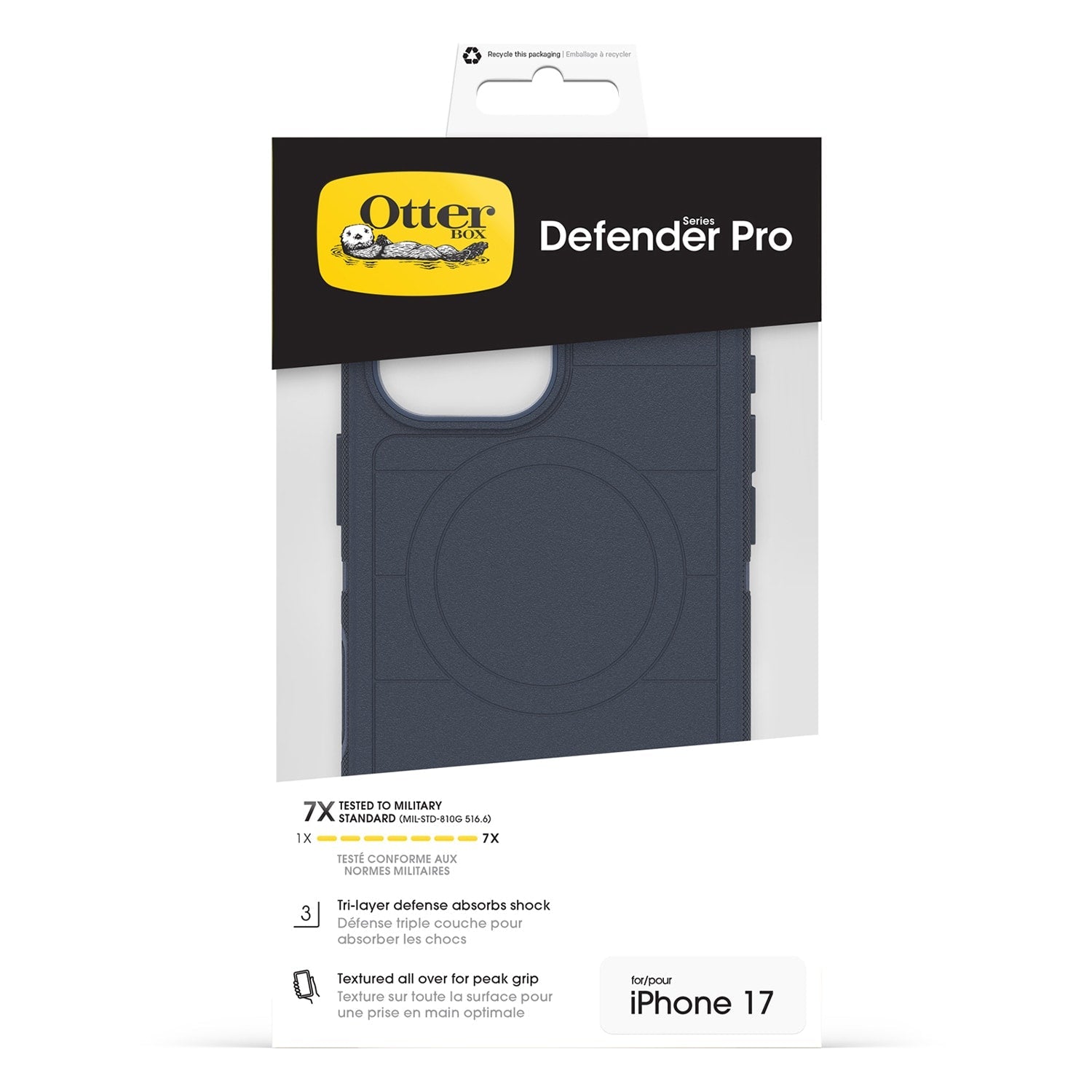 OtterBox Defender Pro MagSafe Case w/Camera Control Riverside (Blue) for iPhone 17