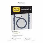 OtterBox Defender Pro XT Clear MagSafe Case w/Camera Control Bootcut (Blue) for iPhone 17