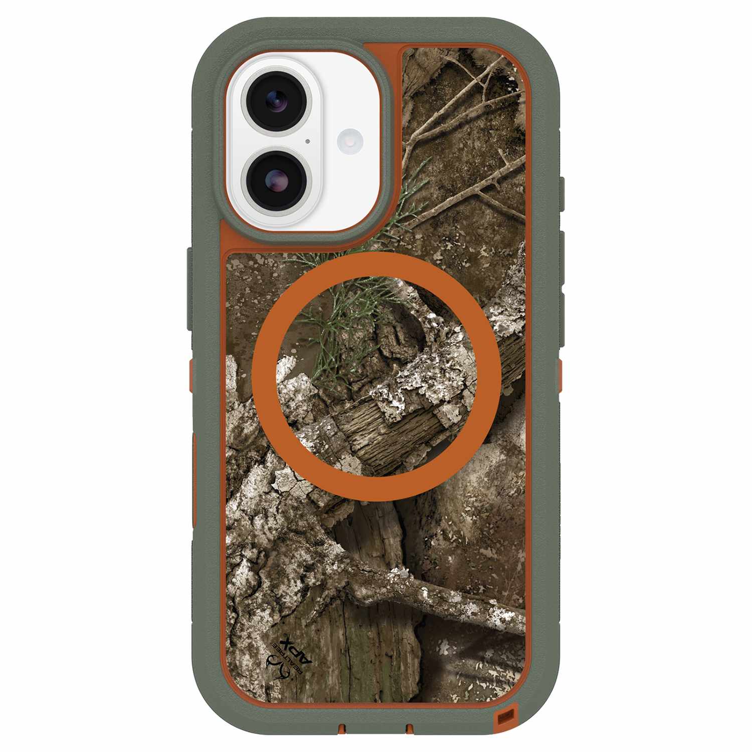 OtterBox Defender Pro XT Clear MagSafe Case w/Camera Control Realtree Apx (Green) for iPhone 17