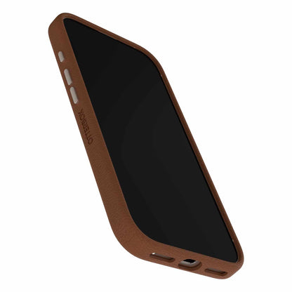 7799016 Symmetry Cactus Leather MagSafe Case w/Camera Control iPhone 17 Dessert Saddle (Brown)