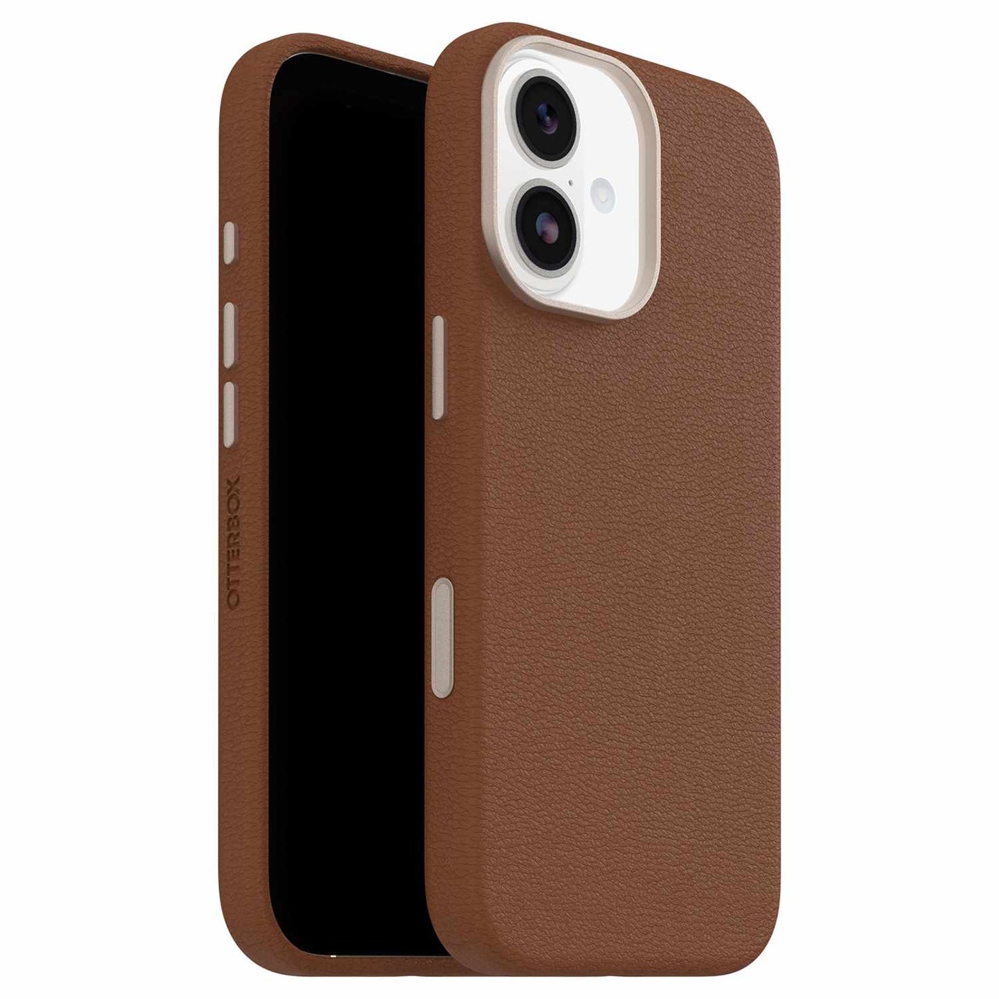 7799016 Symmetry Cactus Leather MagSafe Case w/Camera Control iPhone 17 Dessert Saddle (Brown)