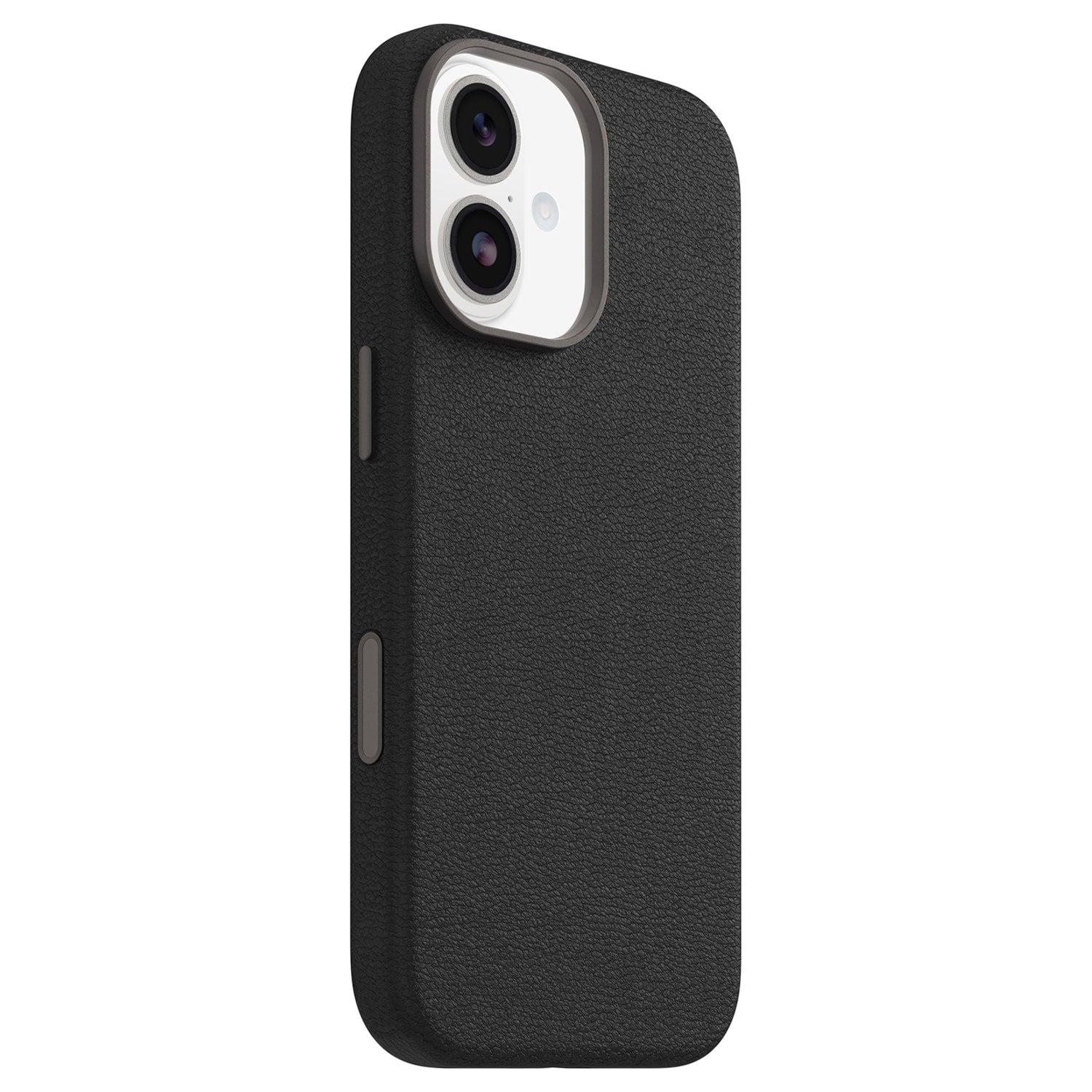 OtterBox Symmetry Cactus Leather MagSafe Case w/Camera Control Noir Ash (Black) for iPhone 17