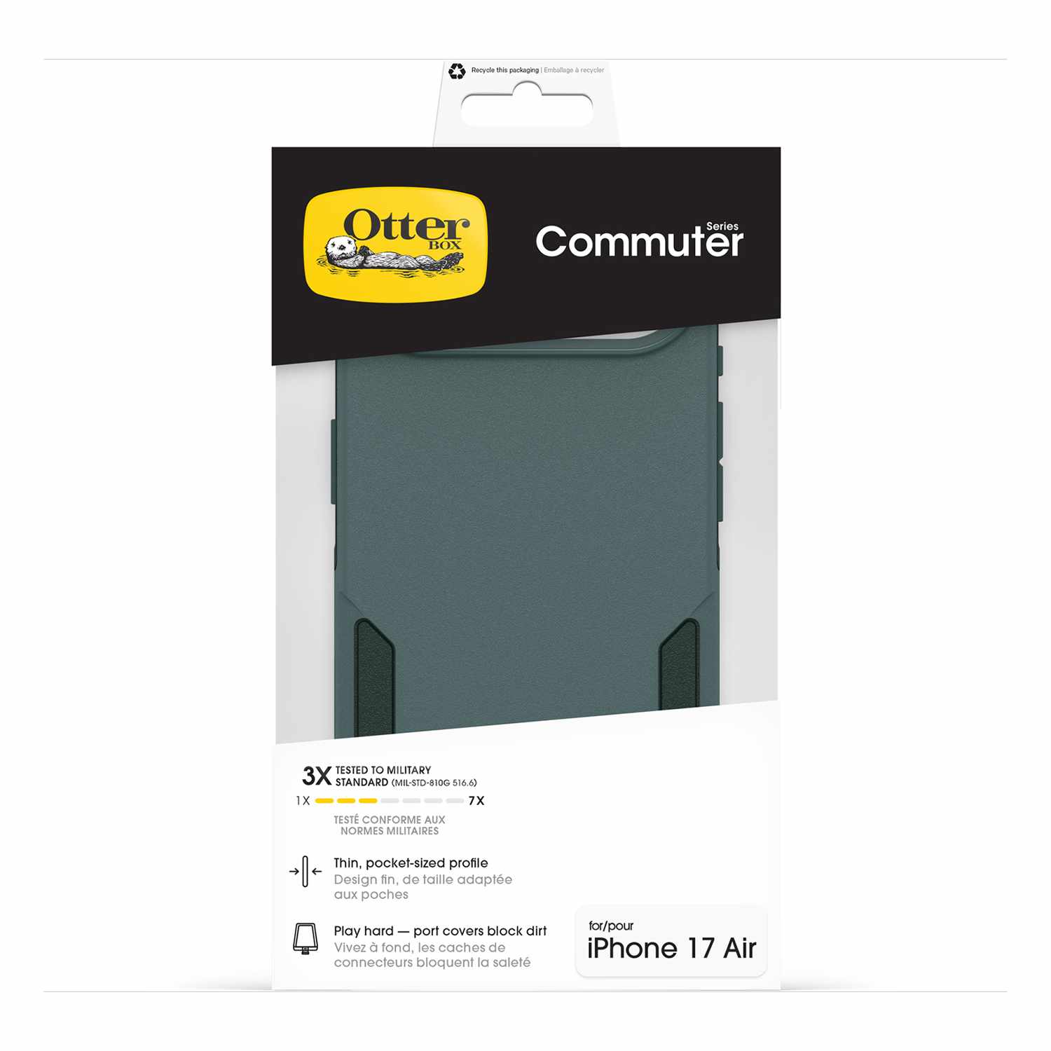 OtterBox Commuter MagSafe Case w/Camera Control Sagebrush (Green) for iPhone Air