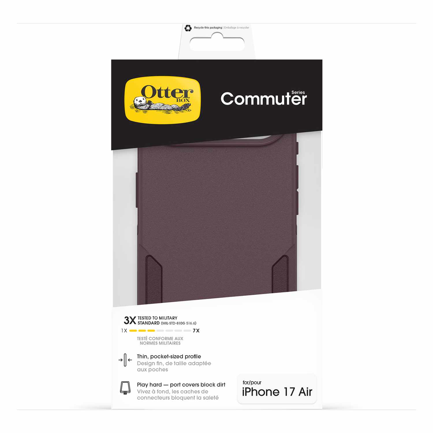 OtterBox Commuter MagSafe Case w/Camera Control Trailhead (Purple) for iPhone Air