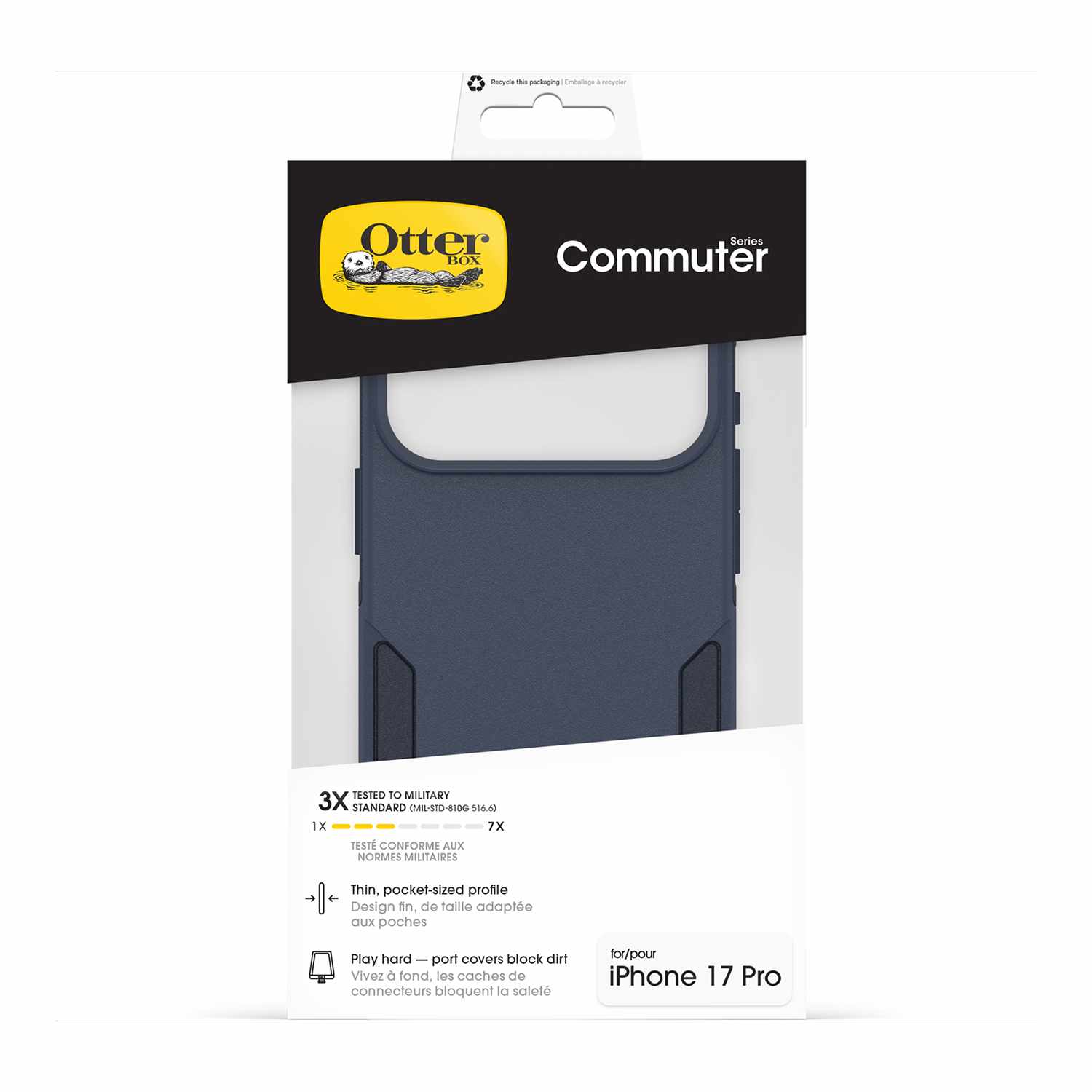 OtterBox Commuter MagSafe Case w/Camera Control Riverside (Blue) for iPhone 17 Pro