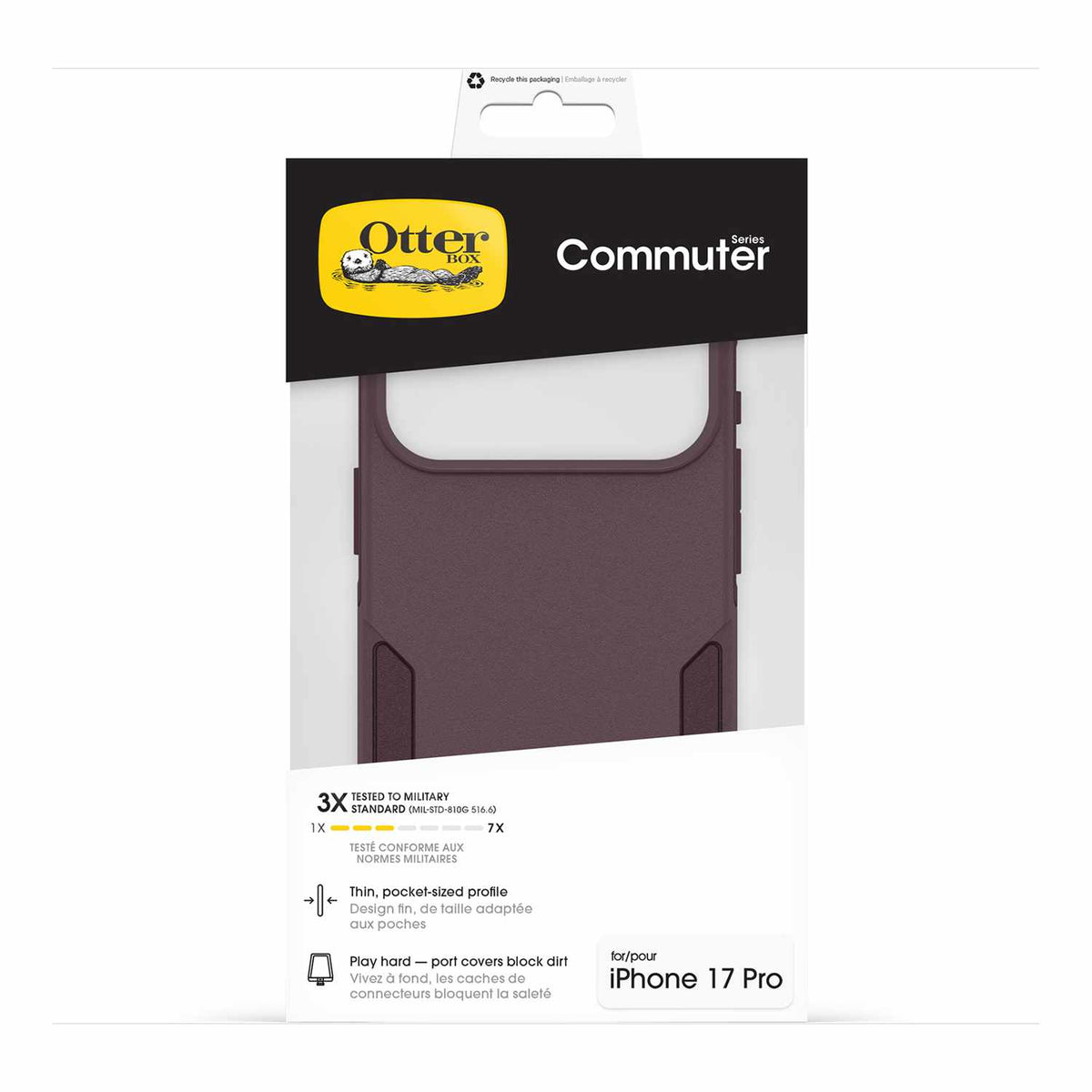 OtterBox Commuter MagSafe Case w/Camera Control Trailhead (Purple) foriPhone 18 Pro/17 Pro