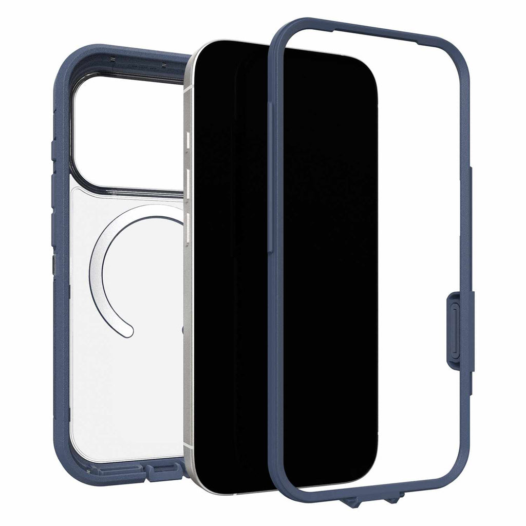 OtterBox Defender Pro XT Clear MagSafe Case w/Camera Control Bootcut (Blue) for iPhone 17 Pro