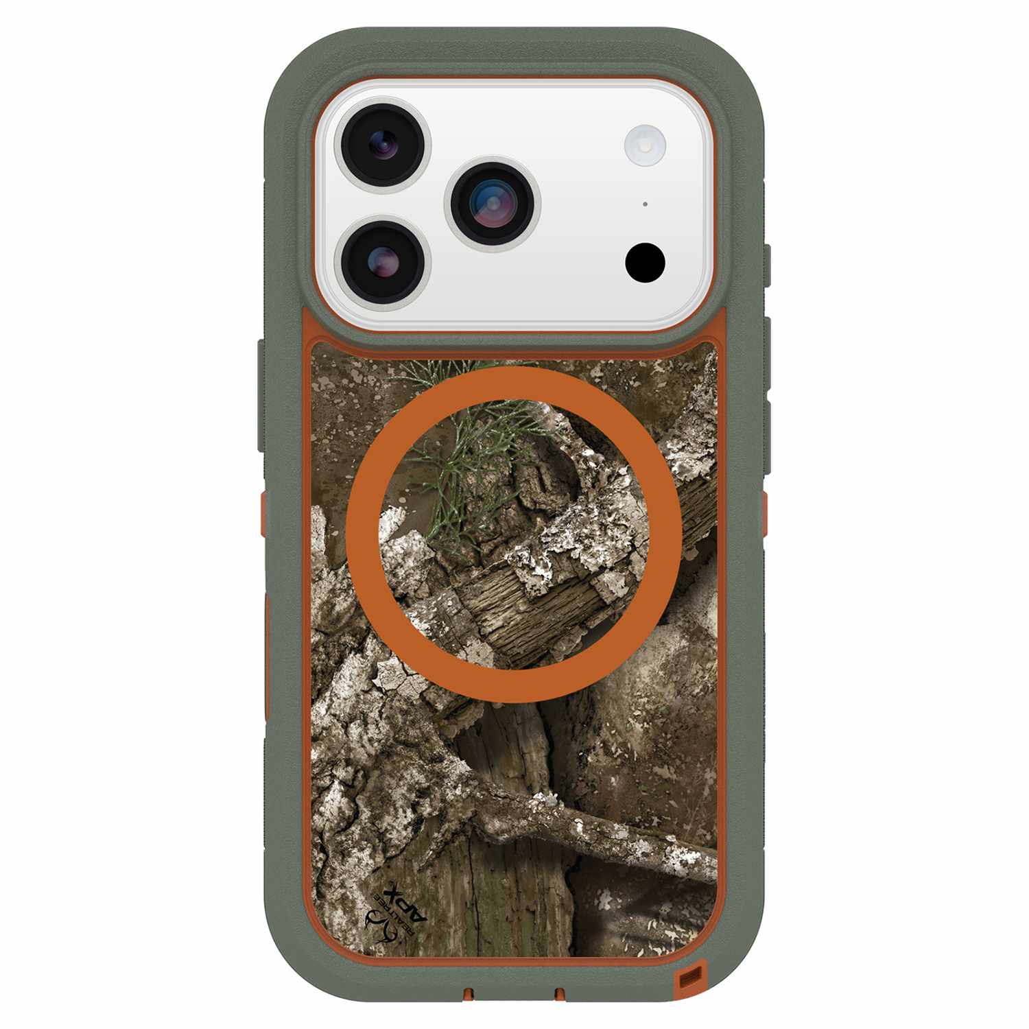 OtterBox Defender Pro XT Clear MagSafe Case w/Camera Control Realtree Apx (Green) for iPhone 17 Pro