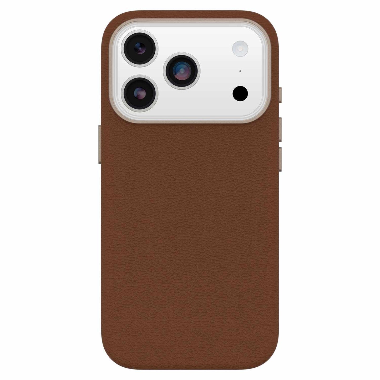 7799048 Symmetry Cactus Leather MagSafe Case w/Camera Control iPhone 17 Pro Dessert Saddle (Brown)