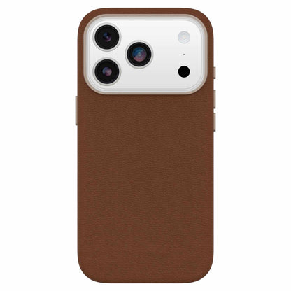 7799048 Symmetry Cactus Leather MagSafe Case w/Camera Control iPhone 17 Pro Dessert Saddle (Brown)