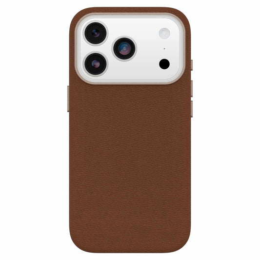 7799048 Symmetry Cactus Leather MagSafe Case w/Camera Control iPhone 17 Pro Dessert Saddle (Brown)