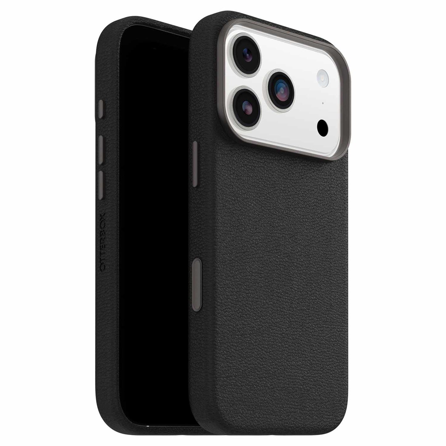 7799044 Symmetry Cactus Leather MagSafe Case w/Camera Control iPhone 17 Pro Noir Ash (Black)