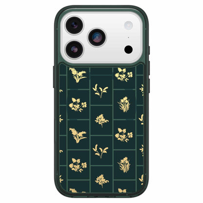 7798898 Symmetry Clear MagSafe Case w/Camera Control iPhone 17 Pro Golden Bloom (Green)