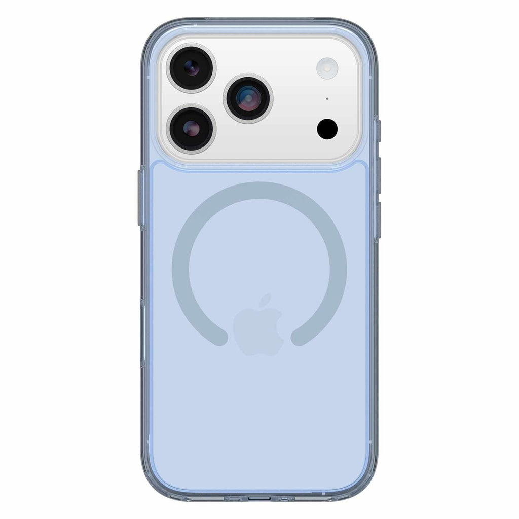 OtterBox Symmetry Clear MagSafe Case w/Camera Control Silver Glade (Blue) for iPhone 17 Pro