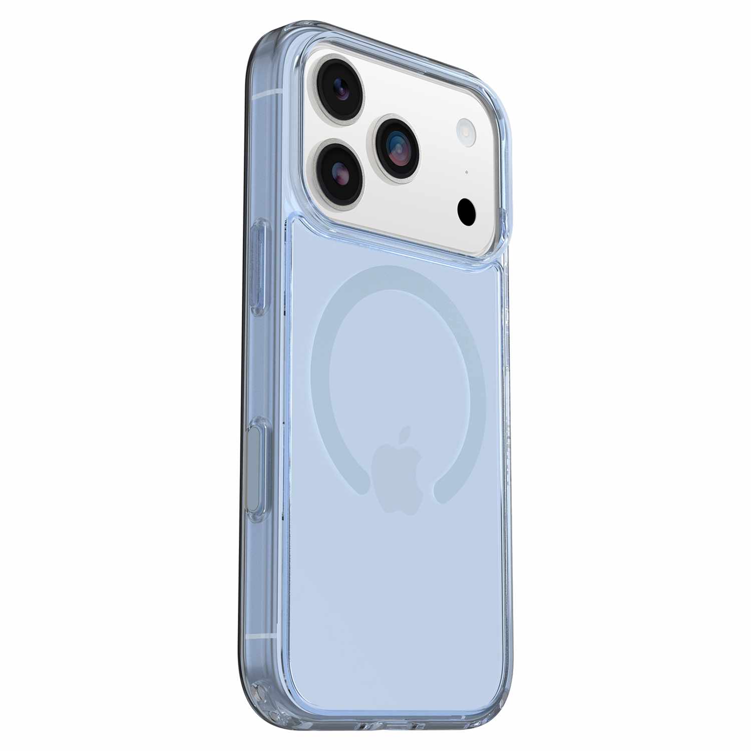 OtterBox Symmetry Clear MagSafe Case w/Camera Control Silver Glade (Blue) for iPhone 17 Pro