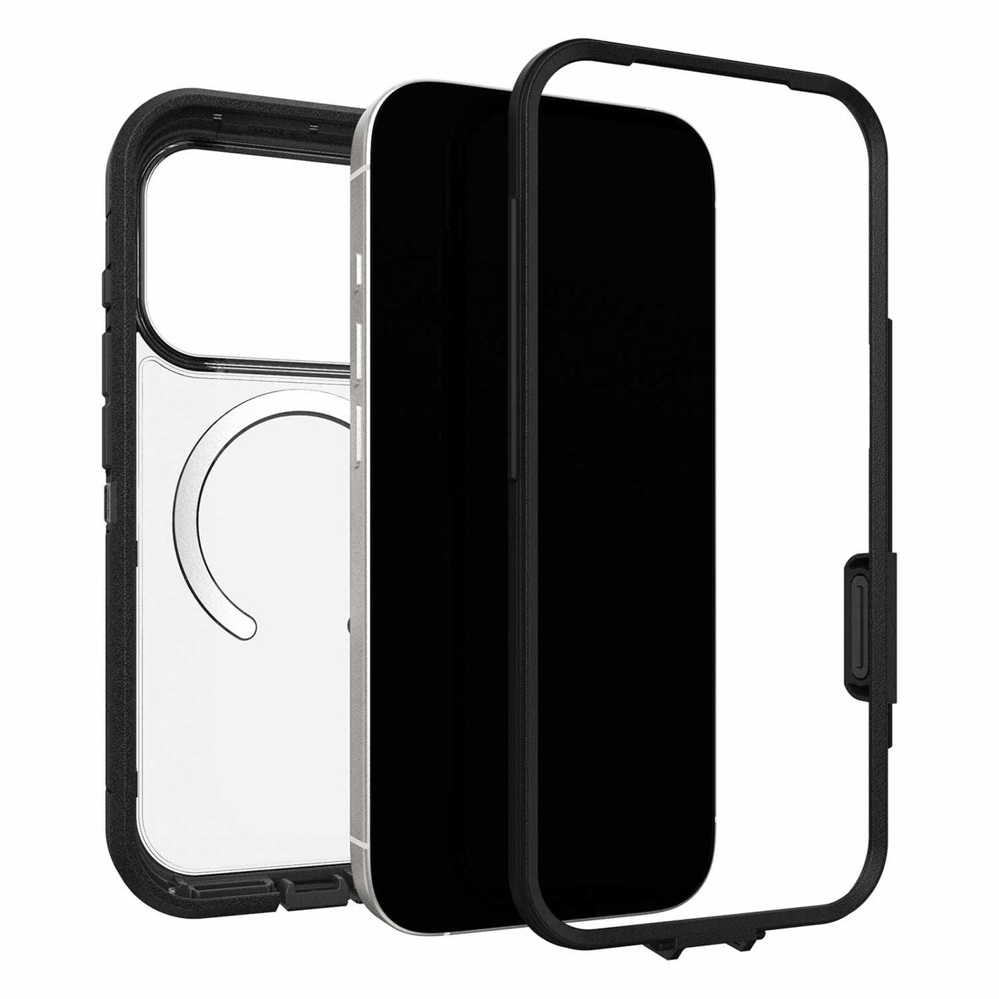 76000102 Defender Pro XT Clear MagSafe Case w/Holster in Bulk Packaging iPhone 17 Pro Dark Side (Black)
