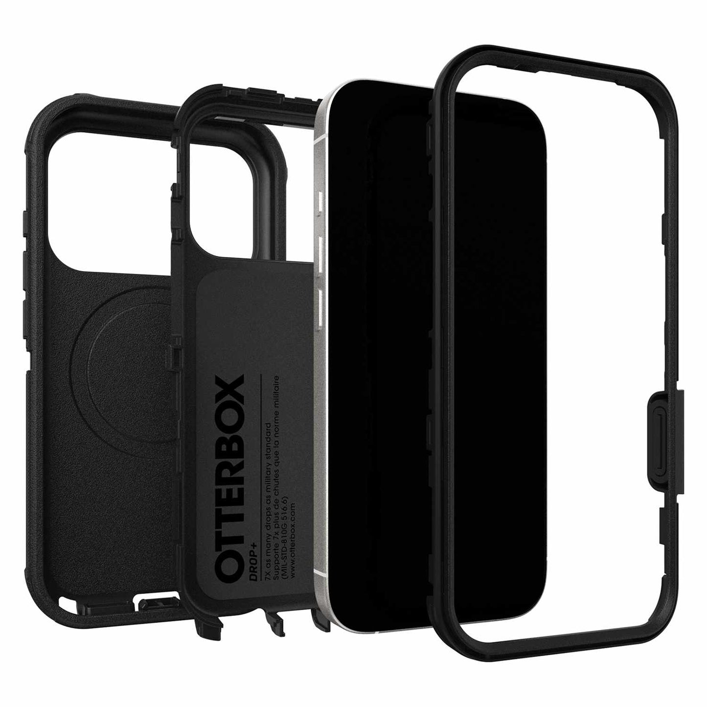 76000098 Defender Pro MagSafe Case w/Holster Bulk iPhone 17 Pro Black