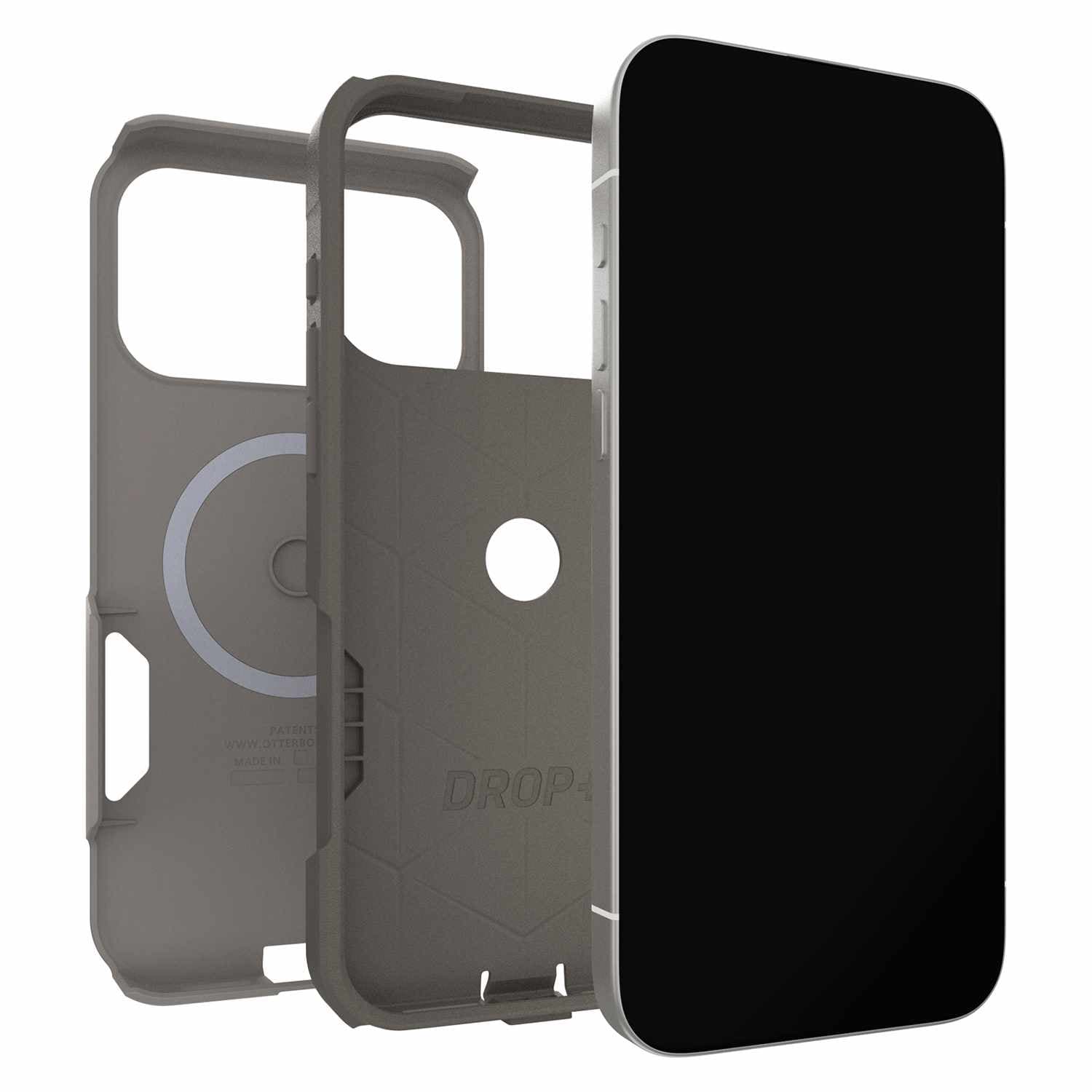 OtterBox Commuter MagSafe Case w/Camera Control Grey Comfort for iPhone 17 Pro Max