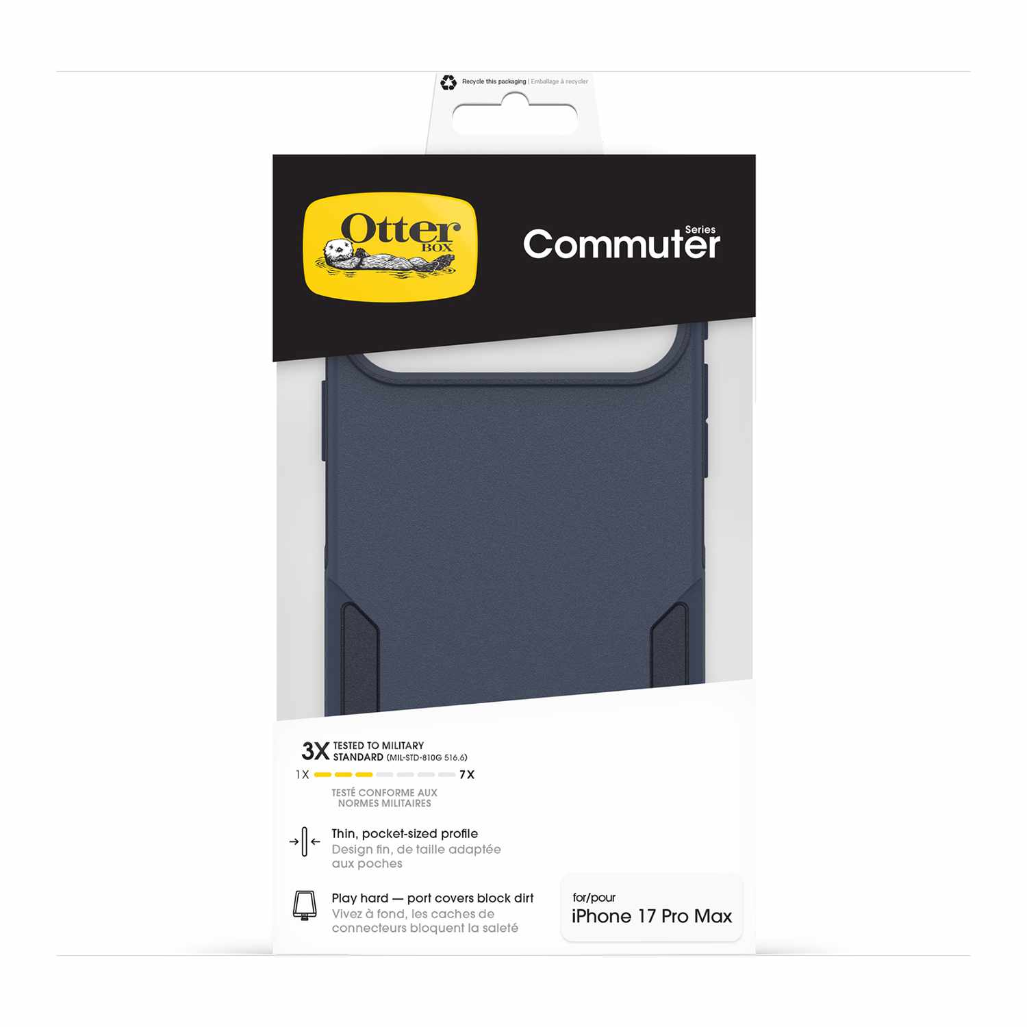 OtterBox Commuter MagSafe Case w/Camera Control Riverside (Blue) for iPhone 17 Pro Max
