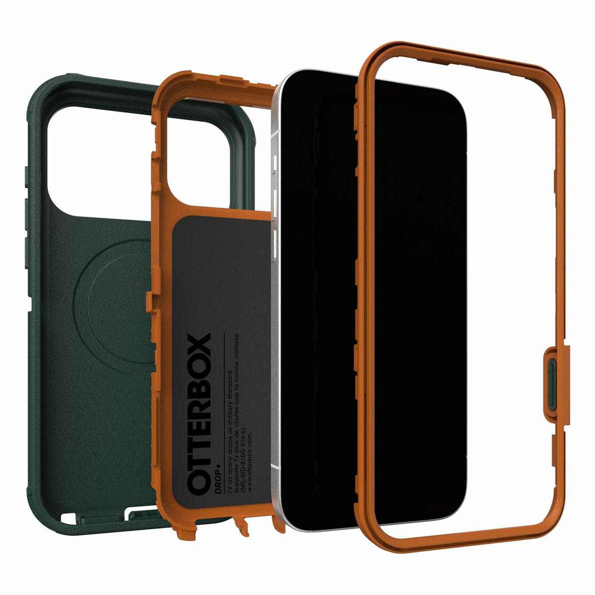 OtterBox Defender Pro MagSafe Case w/Camera Control Coopersmith (Green) for iPhone 18 Pro Max/17 Pro Max